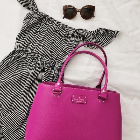 kate spade Handbags - Kate Spade Elena Wellesley tote in Bengal purple (magenta)
